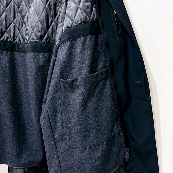 CALVIN KLEIN | Black coat with removable lining | Classic sleek style | Size 46* - Picture 8 of 11